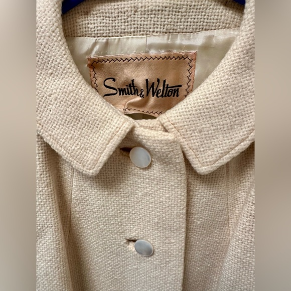 SMITH & WELTON VINTAGE BOUCLE WOOL DRESS COAT CLASSIC OLD MONEY PREPPY FALL CITY - Picture 5 of 9